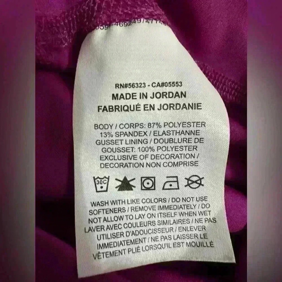 Nike Womens Pink Leggings Size M Dri-Fit Yoga Core collection Fuchsia - Picture 6 of 9